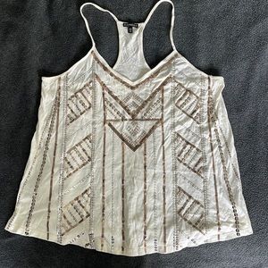 Sequin, art deco tank top